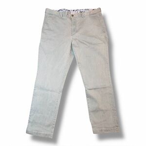 Tommy Bahama Light Blue Green Flat Front Pants Casual Workwear Mens Size 40 X 32